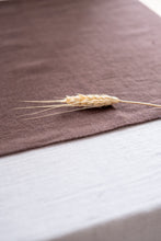 Load image into Gallery viewer, 100% Linen Table Runner in Chocolate Small
