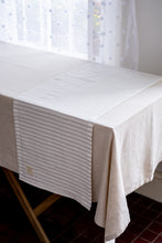 Load image into Gallery viewer, 100% Linen Table Runner in Ticking Stripe Small

