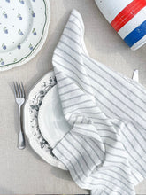 Load image into Gallery viewer, 100% Linen Classic Napkins in Ticking Stripe - Set of 4
