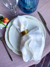 Load image into Gallery viewer, 100% Linen Classic Napkins in Simply White - Set of 4
